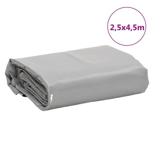  szürke ponyva 2,5 x 4,5 m 650 g/m²