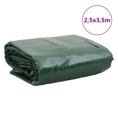  zöld ponyva 2,5 x 3,5 m 650 g/m²
