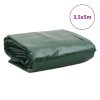  zöld ponyva 3,5 x 5 m 650 g/m²