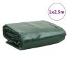  zöld ponyva 1 x 2,5 m 650 g/m²