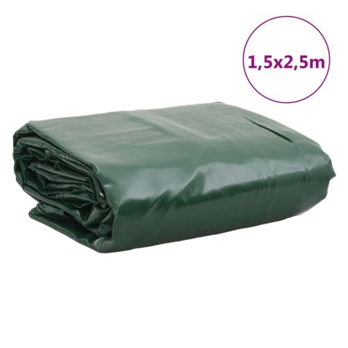  zöld ponyva 1,5 x 2,5 m 650 g/m²