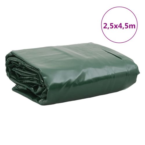  zöld ponyva 2,5 x 4,5 m 650 g/m²