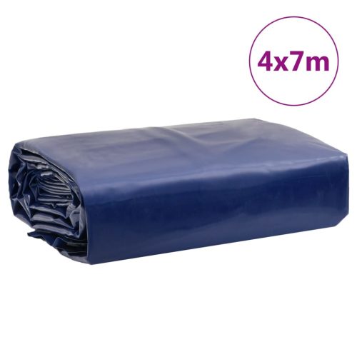  kék ponyva 4 x 7 m 650 g/m²