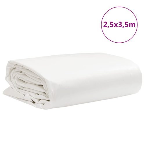  fehér ponyva 2,5 x 3,5 m 650 g/m²