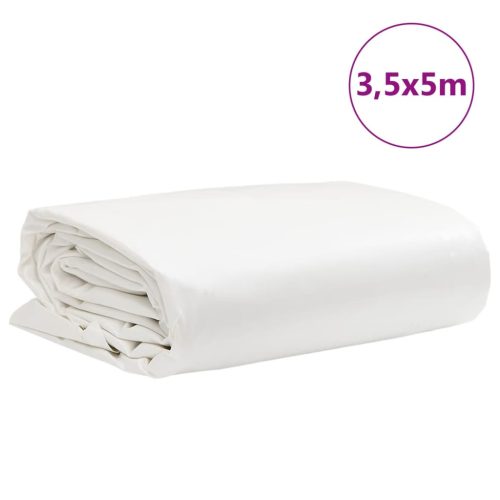  fehér ponyva 3,5 x 5 m 650 g/m²