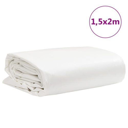  fehér ponyva 1,5 x 2 m 650 g/m²