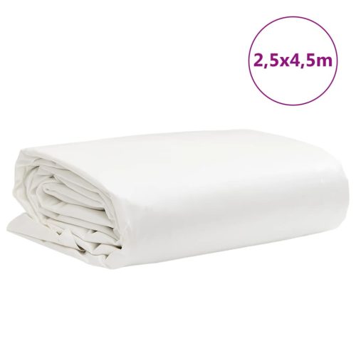  fehér ponyva 2,5 x 4,5 m 650 g/m²