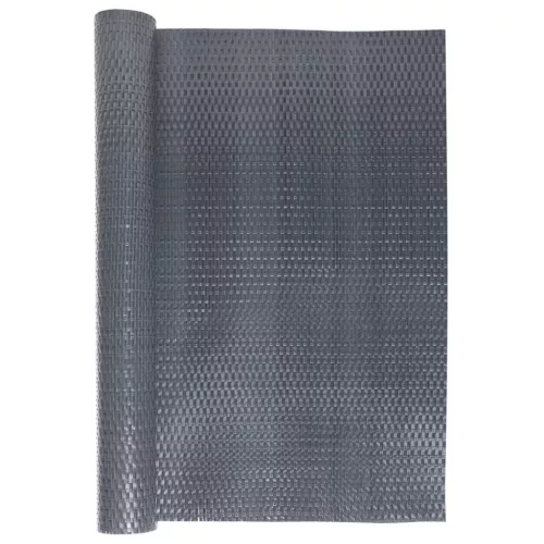  antracitszürke polyrattan erkélyparaván 400x80 cm