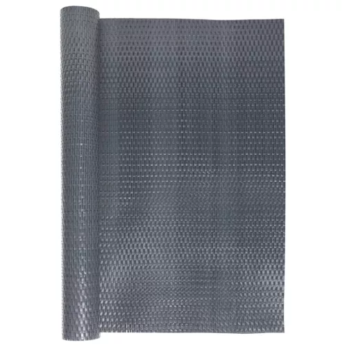  antracitszürke polyrattan erkélyparaván 500x90 cm