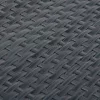  antracitszürke polyrattan erkélyparaván 500x90 cm