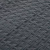  antracitszürke polyrattan erkélyparaván 500x100 cm