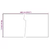  antracitszürke polyrattan erkélyparaván 600x90 cm