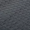  antracitszürke polyrattan erkélyparaván 600x100 cm
