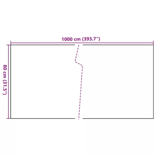  antracitszürke polyrattan erkélyparaván 1000x80 cm
