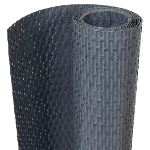  antracitszürke polyrattan erkélyparaván 1000x90 cm