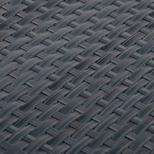  antracitszürke polyrattan erkélyparaván 1000x90 cm