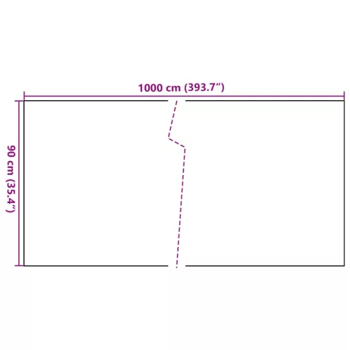  antracitszürke polyrattan erkélyparaván 1000x90 cm