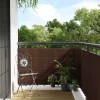  barna és fekete polyrattan erkélyparaván 300x80 cm