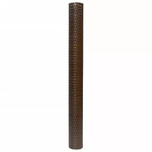  barna és fekete polyrattan erkélyparaván 300x80 cm