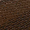  barna és fekete polyrattan erkélyparaván 300x80 cm