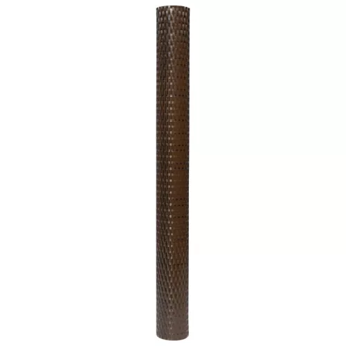  barna és fekete polyrattan erkélyparaván 300x90 cm