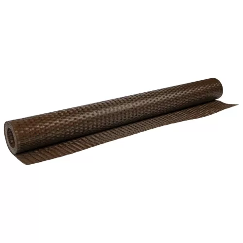  barna és fekete polyrattan erkélyparaván 300x90 cm