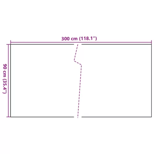 barna és fekete polyrattan erkélyparaván 300x90 cm