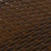  barna és fekete polyrattan erkélyparaván 300x100 cm