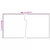  barna és fekete polyrattan erkélyparaván 400x80 cm