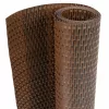  barna és fekete polyrattan erkélyparaván 400x90 cm