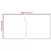  barna és fekete polyrattan erkélyparaván 400x90 cm