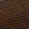  barna és fekete polyrattan erkélyparaván 400x100 cm