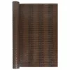  barna és fekete polyrattan erkélyparaván 500x80 cm