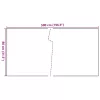  barna és fekete polyrattan erkélyparaván 500x80 cm