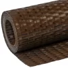  barna és fekete polyrattan erkélyparaván 500x90 cm