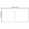  barna és fekete polyrattan erkélyparaván 600x80 cm