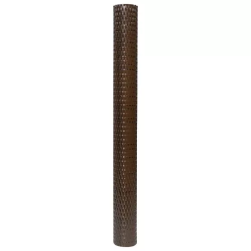  barna és fekete polyrattan erkélyparaván 600x90 cm