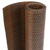  barna és fekete polyrattan erkélyparaván 600x100 cm