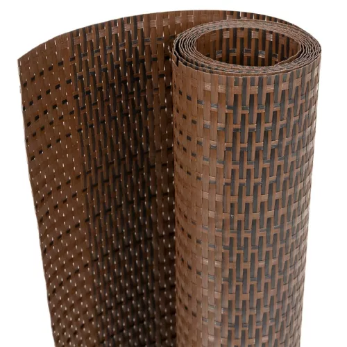  barna és fekete polyrattan erkélyparaván 1000x100 cm
