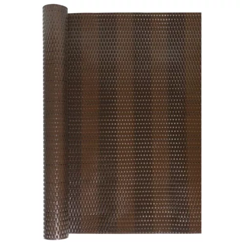  barna és fekete polyrattan erkélyparaván 1000x100 cm
