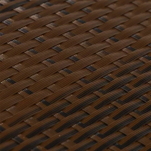  barna és fekete polyrattan erkélyparaván 1000x100 cm