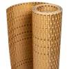  világosbarna polyrattan erkélyparaván 400x90 cm