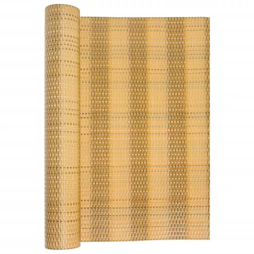  világosbarna polyrattan erkélyparaván 400x90 cm