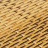  világosbarna polyrattan erkélyparaván 400x90 cm