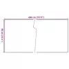  világosbarna polyrattan erkélyparaván 400x90 cm