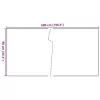  világosbarna polyrattan erkélyparaván 500x90 cm