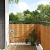  világosbarna polyrattan erkélyparaván 500x100 cm