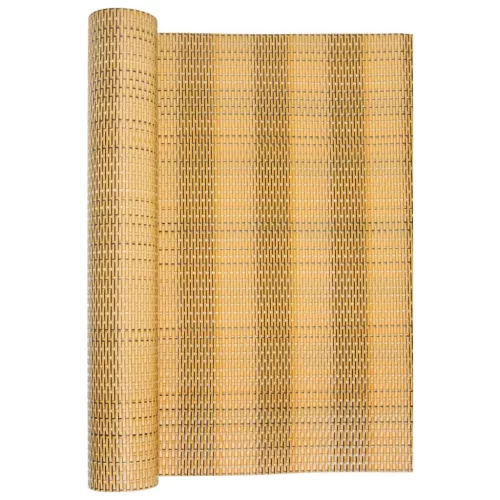  világosbarna polyrattan erkélyparaván 600x80 cm