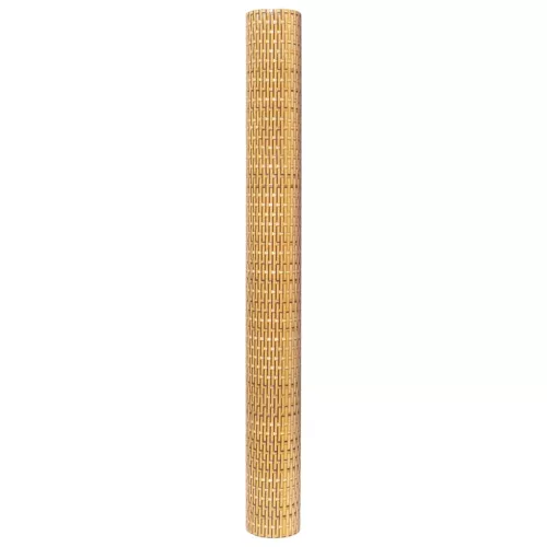  világosbarna polyrattan erkélyparaván 600x80 cm
