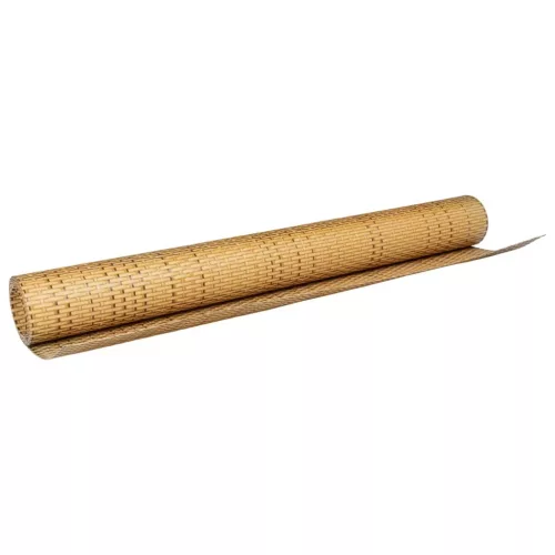  világosbarna polyrattan erkélyparaván 600x80 cm